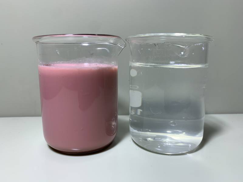 中國第一鉛筆油漆廢水處理效果對比